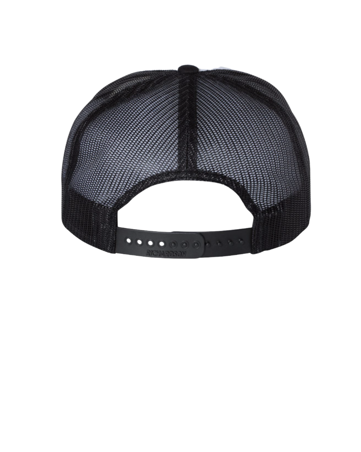 BLACK AND WHITE TRUCKER HAT